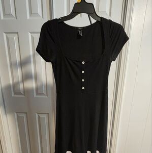 Forever 21 Black Ribbed Knit Top